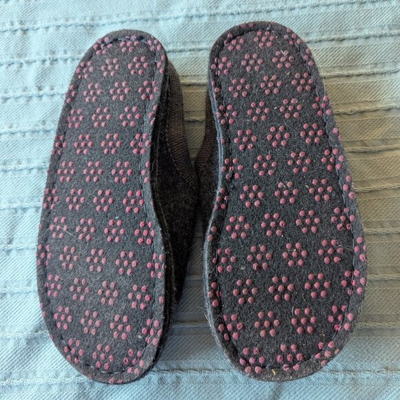 Haflinger Wood Slippers - "Kitty" - Gray - European 39 = US size 8.5 NWOT - Picture 5 of 5